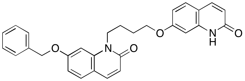 7-(Benzyloxy)-1-(4-((2-oxo-1,2-dihydroquinolin-7-yl)oxy)butyl)quinolin-2(1H)-one