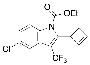 2-Cyclobutenyl-3-trifluoromethyl-5-chloro-1H-indole-1-carboxylic Acid Ethyl Ester