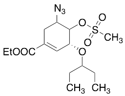 (3R)-Ethyl 5-azido-4-((methylsulfonyl)oxy)-3-(pentan-3-yloxy)cyclohex-1-enecarboxylate