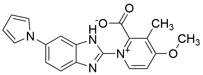 1-(6-(1H-pyrrol-1-yl)-1H-benzo[d]imidazol-2-yl)-4-methoxy-3-methylpyridin-1-ium-2-carboxylate