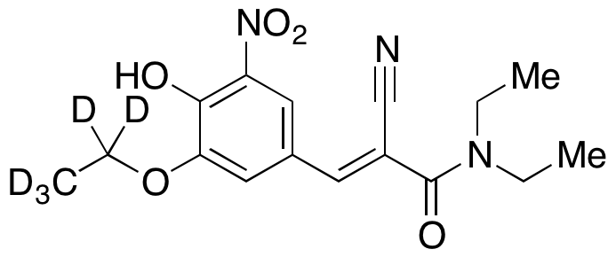 (2E)-2-Cyano-3-(3-ethoxy-4-hydroxy-5-nitrophenyl)-N,N-diethyl-2-propenamide-d5