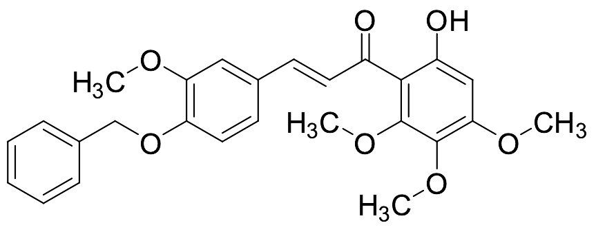 1-(6-Hydroxy-2,3,4-trimethoxyphenyl)-3-[3-methoxy-4-(phenylmethoxy)phenyl]-2-propen-1-one