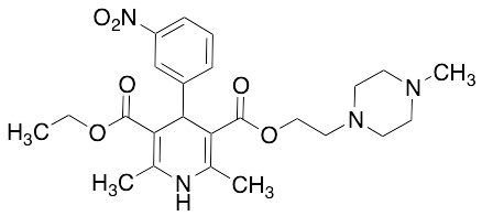 1,4-Dihydro-2,6-dimethyl-4-(3-nitrophenyl)-3,5-pyridinedicarboxylic Acid 3-Ethyl 5-[2-(4-methyl-1-piperazinyl)ethyl] Ester