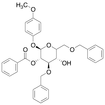4-​Methoxyphenyl 2-​O-​Benzoyl-​3,​6-​di-​O-​benzyl-​beta-​D-​glucopyranoside