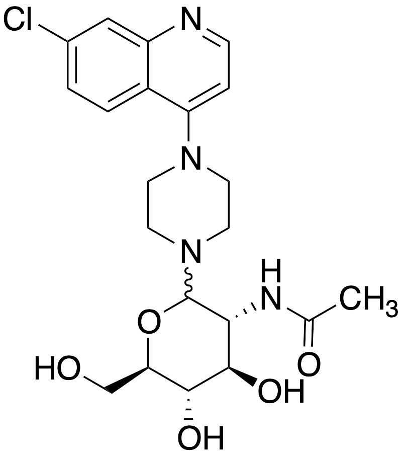 N{2-[4-(7-chloroquinolin-4-yl)piperzine-1-yl]-4,5-dihydroxy-6-(hydroxmethyl)oxan-3-yl}acetamide