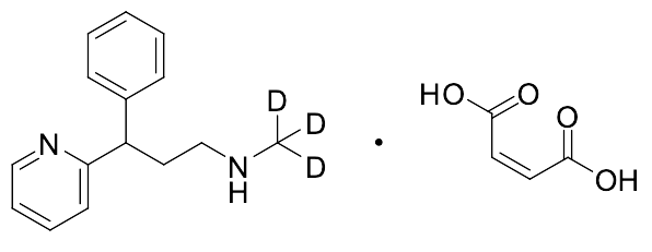 Monodesmethylpheniramine Maleate-D3