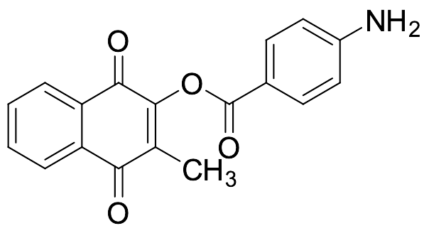 3-Methyl-1,4-dioxo-1,4-dihydronaphthalen-2-yl 4-aminobenzoate