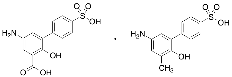 5-Amino-2-hydroxy-4'-sulfo[1,1'-biphenyl]-3-carboxylic Acid + 5-Amino-2-hydroxy-3-methyl-[1,1’-biphenyl]-4-sulfonic Acid (Mixture)