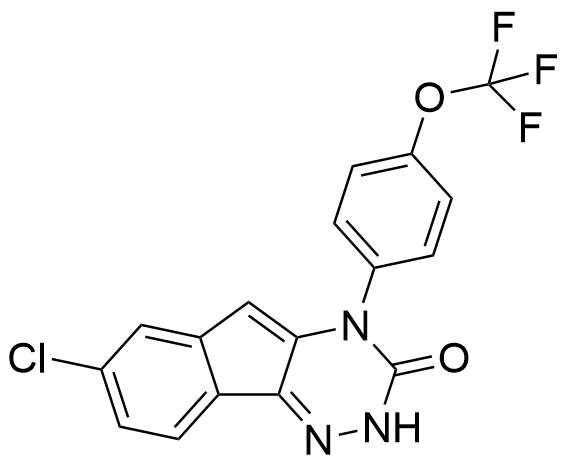  7-chloro-4-[4-(trifluoromethoxy)phenyl]-2,4-dihydro-3H-indeno[2,1-e][1,2,4]triazin-3-one