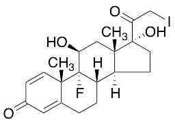 9-Fluoro-11beta,17-dihydroxy-21-iodo-pregna-1,4-diene-3,20-dione