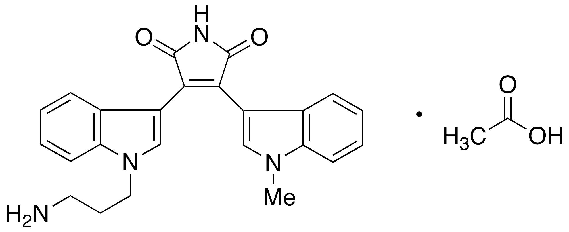 Bisindolylmaleimide VIII Acetic Acid Salt