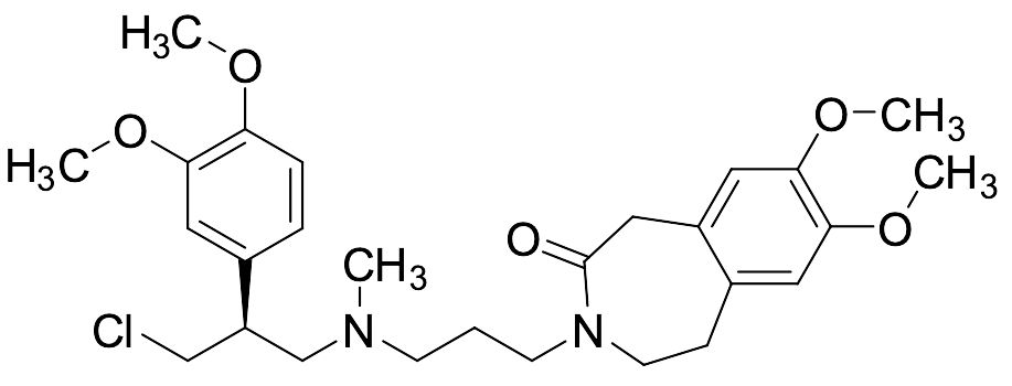 (S)-3-(3-((3-Chloro-2-(3,4-dimethoxyphenyl)propyl)(methyl)amino)propyl)-7,8-dimethoxy-1,3,4,5-tetrahydro-2H-benzo[d]azepin-2-one