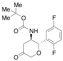 N-​[(2S,​3R)​-​2-​(2,​5-​Difluorophenyl)​tetrahydro-​5-​oxo-​2H-​pyran-​3-​yl]​carbamic Acid 1,​1-​Dimethylethyl Ester