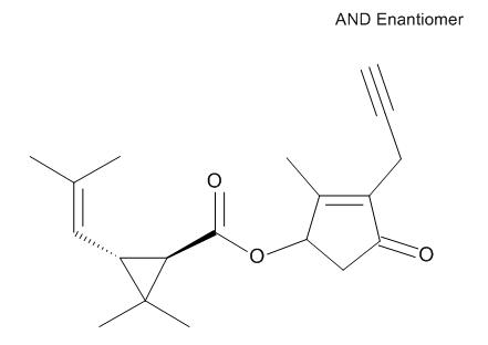 (1S)-2-Methyl-4-oxo-3-(2-propyn-1-yl)-2-cyclopenten-1-yl (1R,3R)-2,2-dimethyl-3-(2-methyl-1-propen-1-yl)cyclopropanecarboxylate