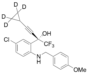 (S)-5-Chloro-alpha-(cyclopropylethynyl)-2-[[(4-methoxyphenyl)methyl]amino]-alpha-(trifluoromethyl)benzenemethanol-D4