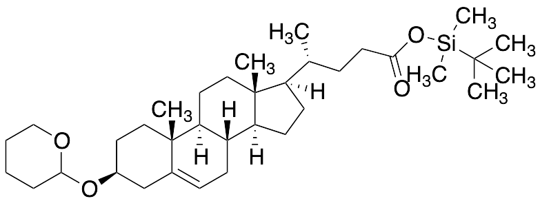 TBDMS-(3Beta)​-3-​[(Tetrahydro-​2H-​pyran-​2-​yl)​oxy]​-chol-​5-​en-​24-​oic Acid