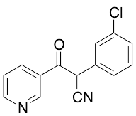 2-(3-Chlorophenyl)-2-cyano-1-(3-pyridinyl)-1-ethanone