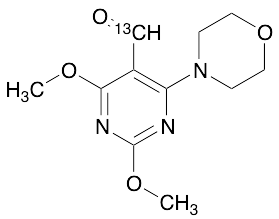 2,4-Dimethoxy-6-morpholinopyrimidine-5-carbaldehyde-13C
