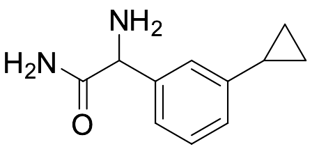 2-​Amino-​2-​(3-​cyclopropylphenyl)​acetamide