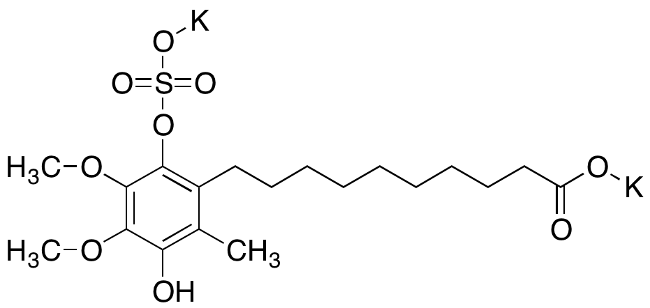 Hydro Idebenone 10’-Carboxylate 1-O-Sulfate Dipotassium Salt