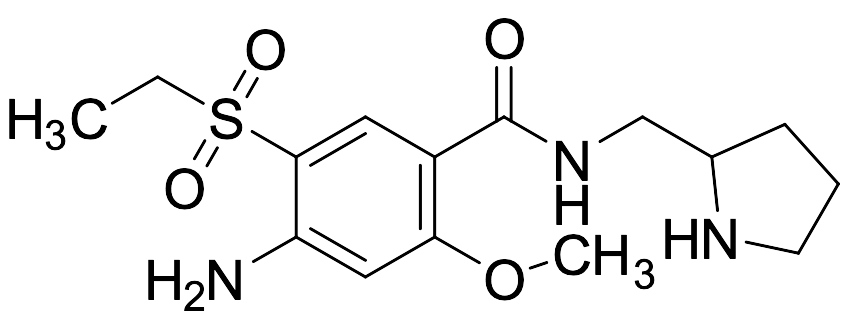 4-Amino-5-(ethylsulfonyl)-2-methoxy-N-(2-pyrrolidinylmethyl)benzamide