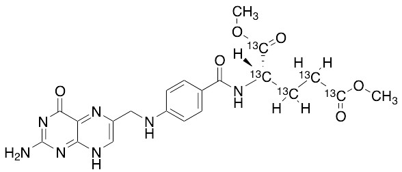 Dehydro Folic Acid 1,5-Dimethyl Ester-13C5