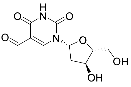1-((2R,4S,5R)-4-Hydroxy-5-(hydroxymethyl)tetrahydrofuran-2-yl)-2,4-dioxo-1,2,3,4-tetrahydropyrimidine-5-carbaldehyde
