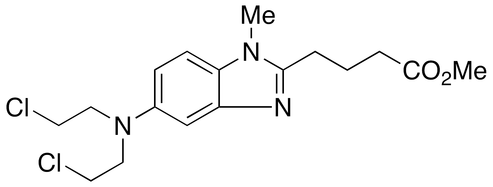 5-[Bis(2-chloroethyl)amino]-1-methyl-1H-benzimidazole-2-butanoic Acid Methyl Ester