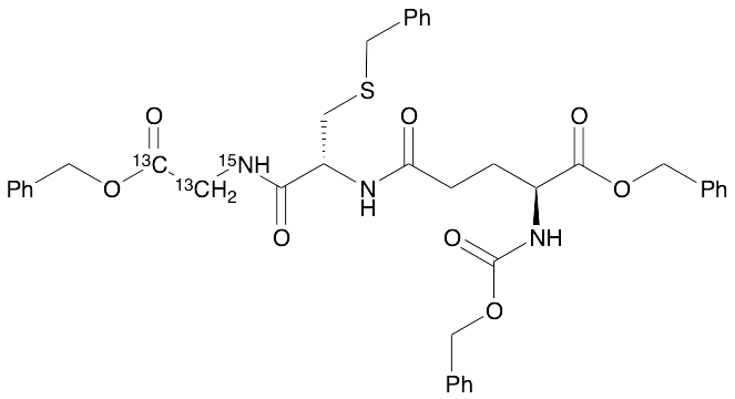 N-Cbz-O-Bzl-L-Glu-S-Bzl-L-Cys-Gly[13C2,15N]-OBzl
