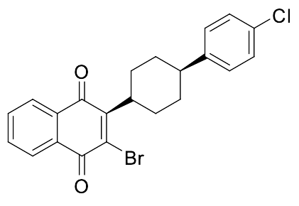 2-Bromo-3-[4-(4-chlorophenyl)cyclohexyl]-1,4-naphthalenedione (Major)