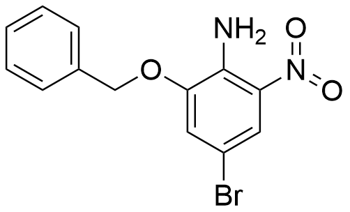 4-Bromo-2-nitro-6-(phenylmethoxy)benzenamine