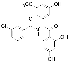 (R)-3-Chloro-N-[2-(2,4-dihydroxyphenyl)-1-(3-hydroxy-5-methoxyphenyl)-2-oxoethyl]benzamide