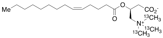O-5-cis-Tetradecenoyl Carnitine(N,N,N-tri-13C-methyl) Inner Salt