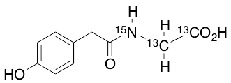 p-Hydroxyphenylacetylglycine-13C2,15N