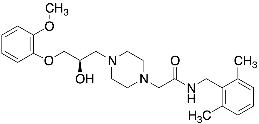 (R)-N-(2,6-Dimethylbenzyl)-2-(4-(2-hydroxy-3-(2-methoxyphenoxy)propyl)piperazin-1-yl)acetamide