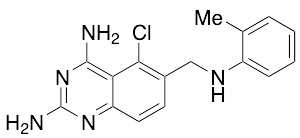 5-Chloro-6-((o-tolyamino)methyl)quinazoline-2,4-diamine