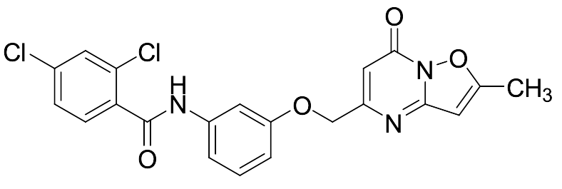 2,4-Dichloro-N-[3-[(2-methyl-7-oxo-7H-isoxazolo[2,3-a]pyrimidin-5-yl)methoxy]phenyl]benzamide