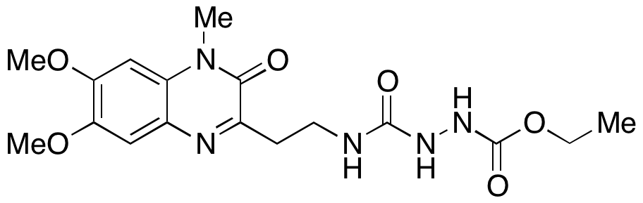 2-[[[2-(3,4-Dihydro-6,7-dimethoxy-4-methyl-3-oxo-2-quinoxalinyl)ethyl]amino]carbonyl]-hydrazinecarboxylic Acid Ethyl Ester