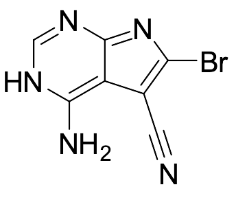 4-Amino-6-bromo-7H-pyrrolo[2,3-d]pyrimidine-5-carbonitrile