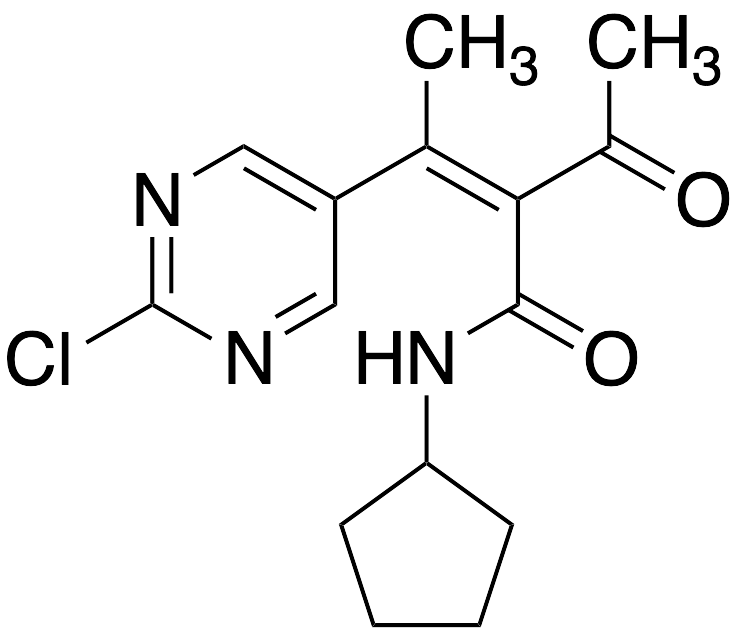 (Z)-2-Acetyl-3-(2-chloropyrimidin-5-yl)-N-cyclopentylbut-2-enamide