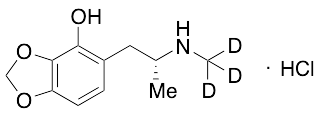 (R)-5-[2-(Methylamino)propyl]-1,3-benzodioxol-4-ol-d3 Hydrochloride
